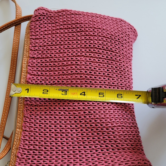 Talbots Dusty Rose Leather Crossbody Bag - Picture 5 of 6
